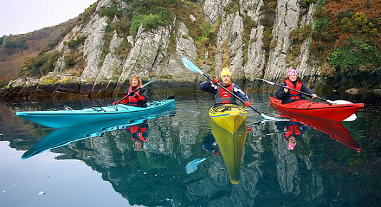 Kayakers on Lough Hyne